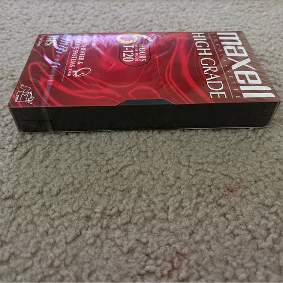 Maxwell VHS cassette high grade recordable tape 6 hours/ T-120 New - Picture 6 of 10